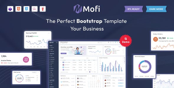 Mofi - Bootstrap Admin Dashboard Template
