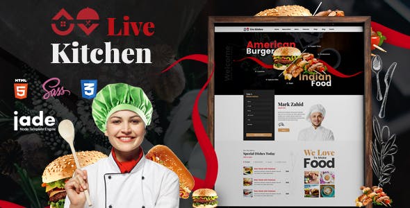 LiveKitchen - HTML5 Restaurant Template